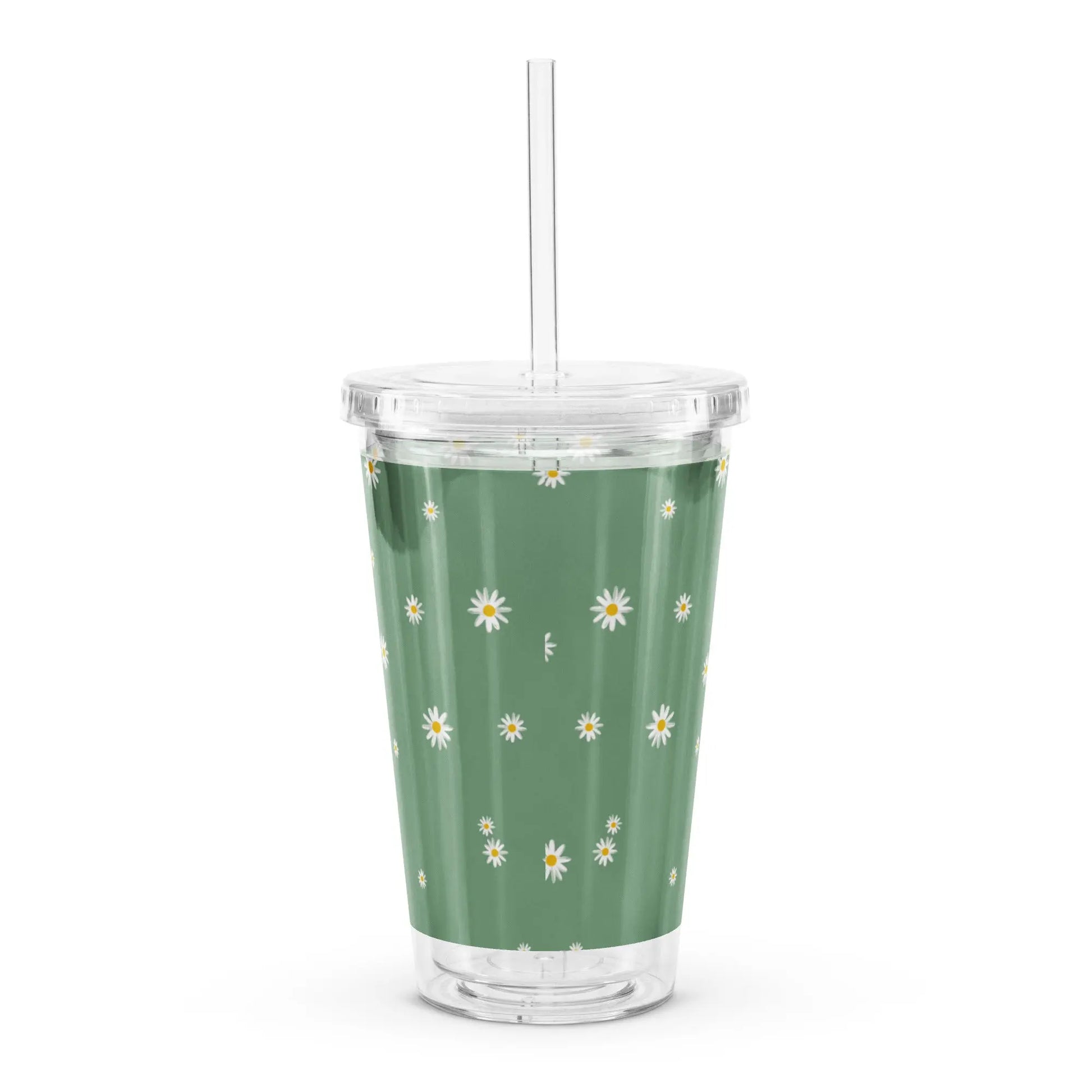 Flower Pattern - Clear Cup - Marvelous Miss McCray 