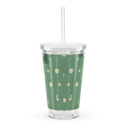 Flower Pattern - Clear Cup - Marvelous Miss McCray 