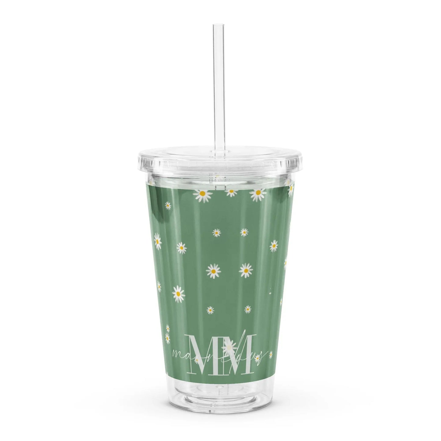 Flower Pattern - Clear Cup - Marvelous Miss McCray 