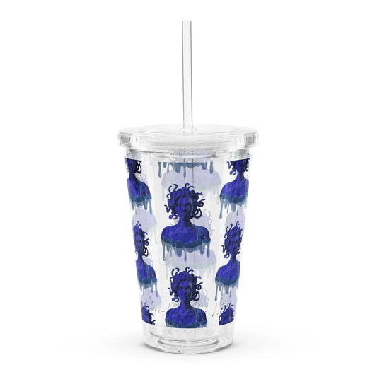 Medusa - Clear Cup -   Weinbecher, Doppelwandiger Becher aus Plastik (16 oz) #