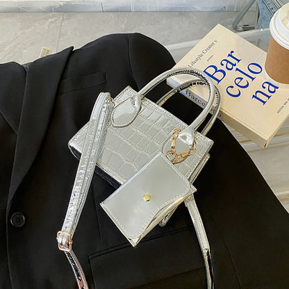 Simple Texture Shoulder Messenger Bag - Marvelous Miss McCray