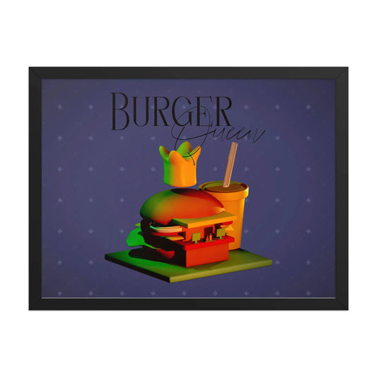 Burger Queen - Gerahmtes Poster - Marvelous Miss McCray 