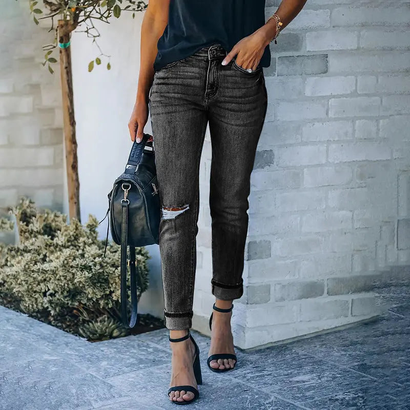 Mid-waist Jeans -   Jeans #