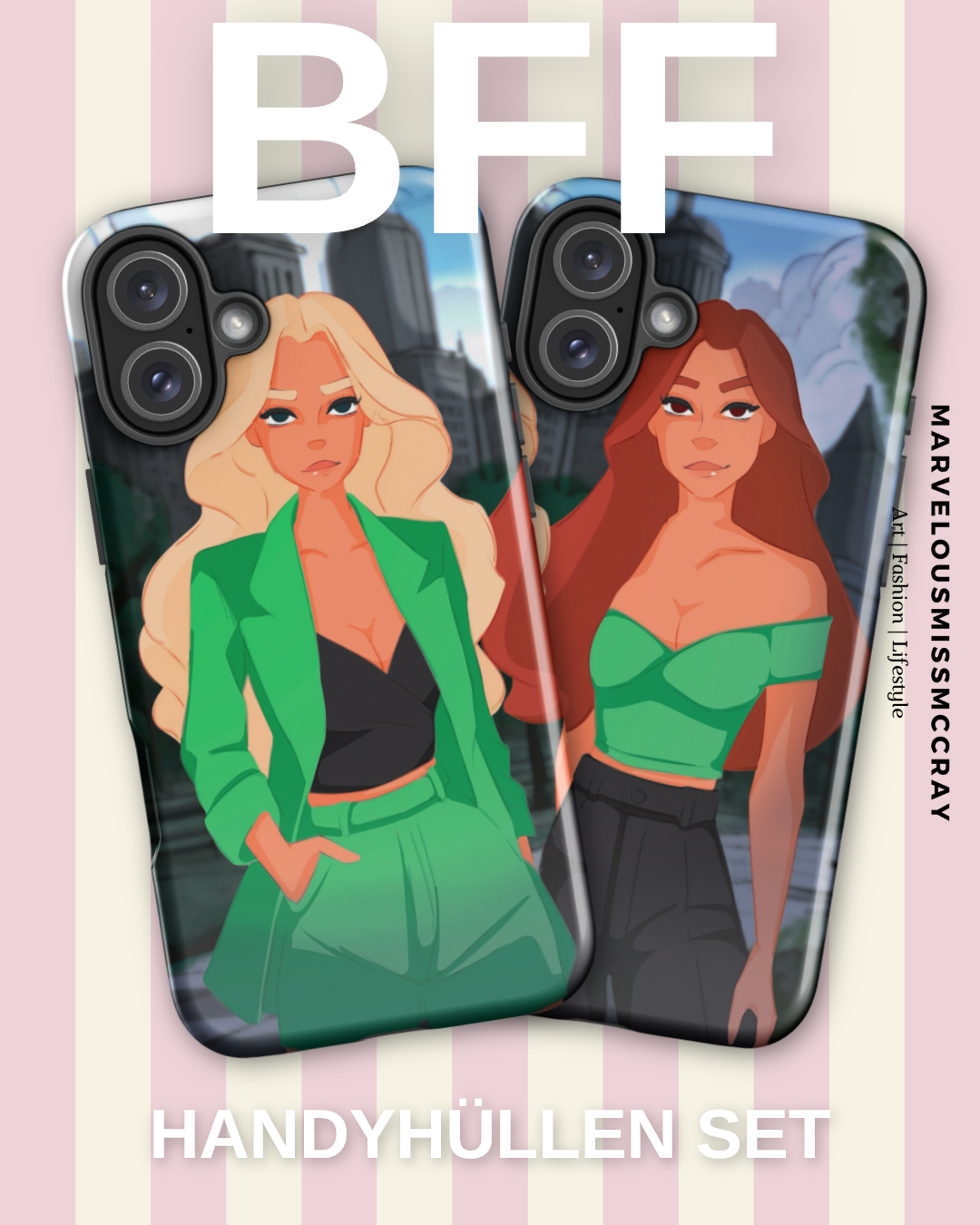 „BFF“ - Handyhüllen - Set -   Handyhülle