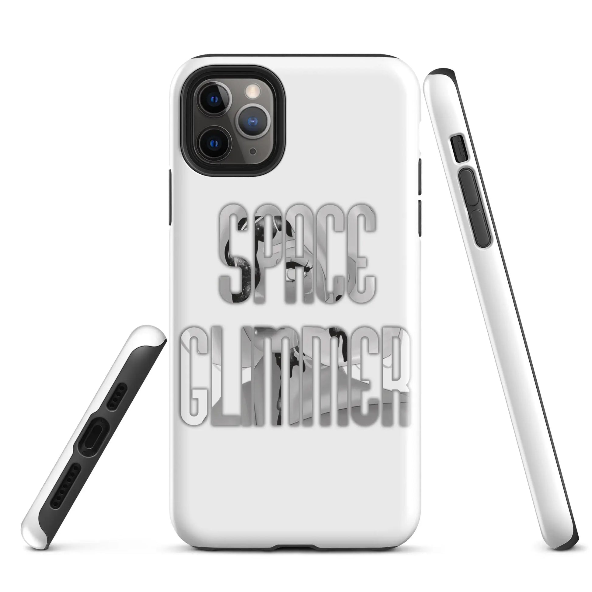 Space Glimmer - Hardcase iPhone® b/w -   Phone cases, AirPods cases #