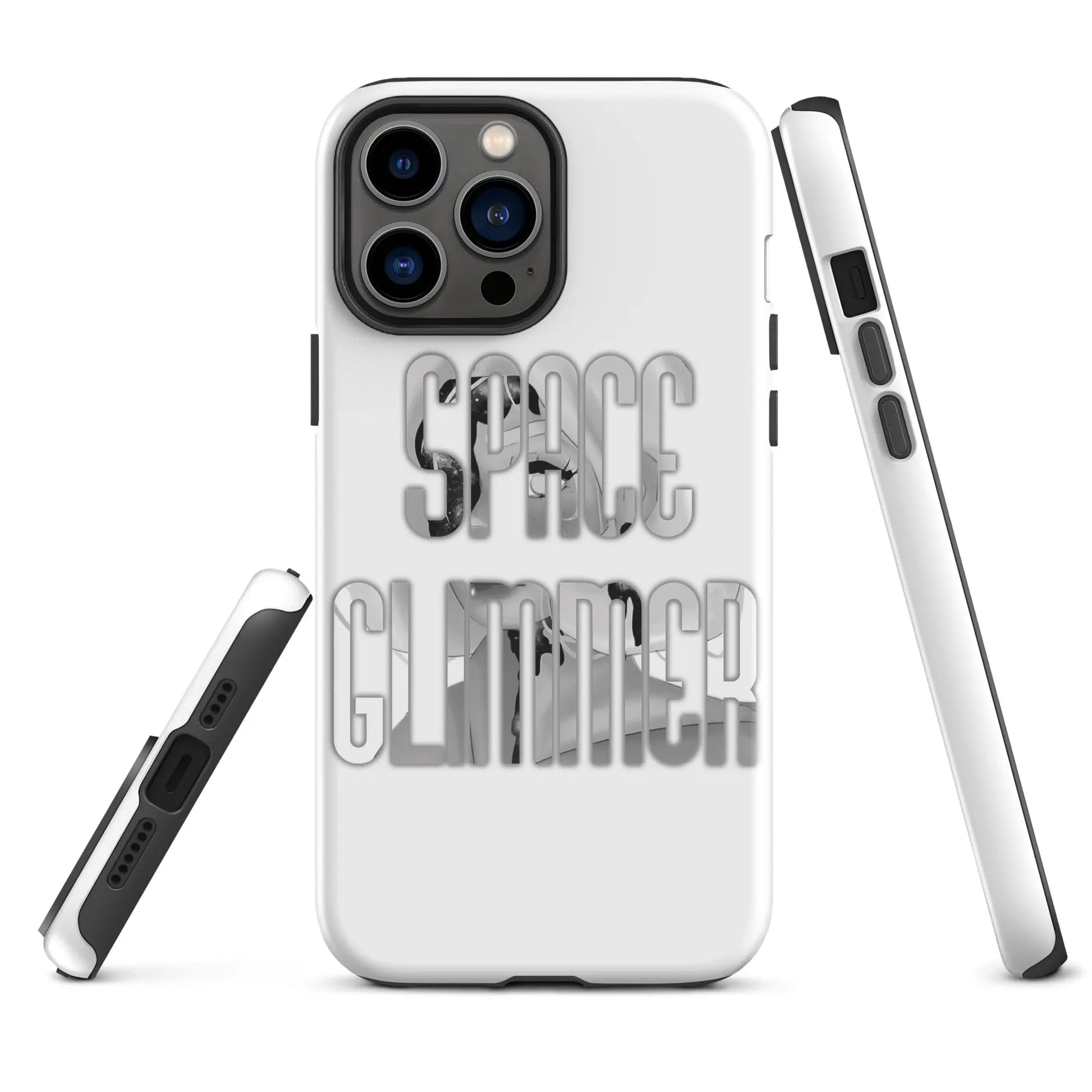 Space Glimmer - Hardcase iPhone® b/w -   Phone cases, AirPods cases #