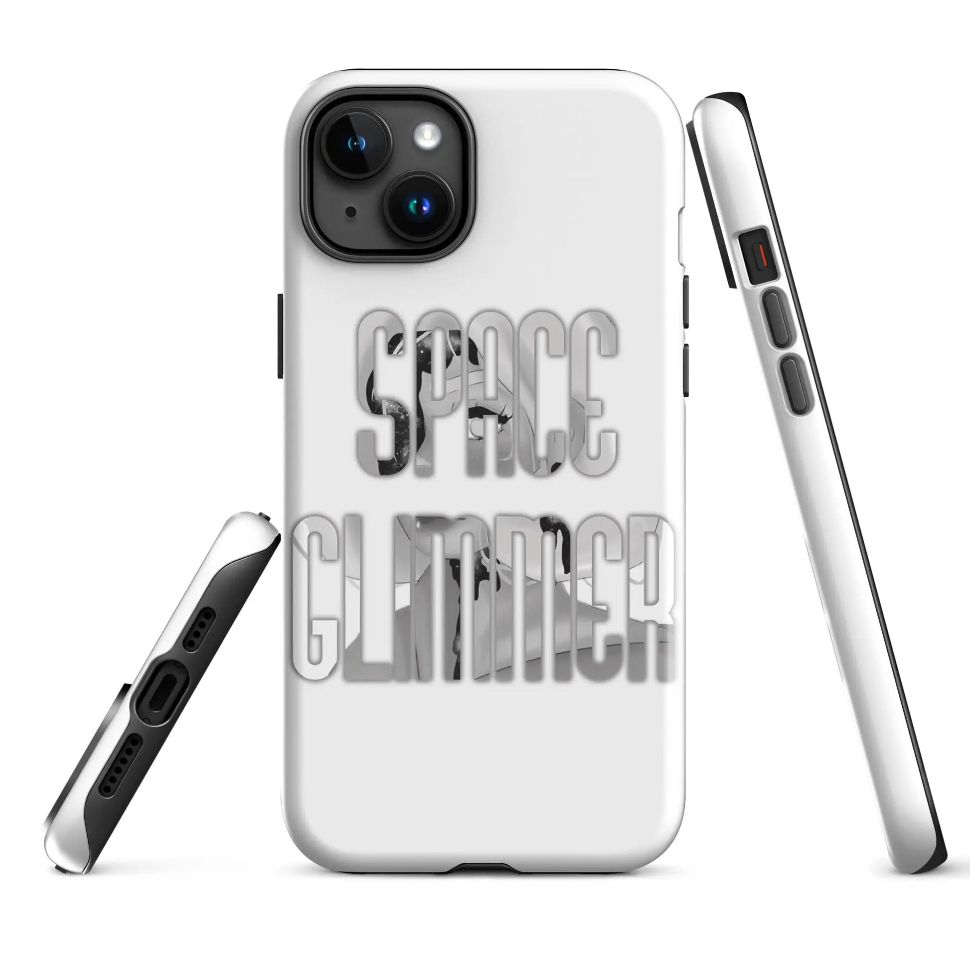 Space Glimmer - Hardcase iPhone® b/w -   Phone cases, AirPods cases #