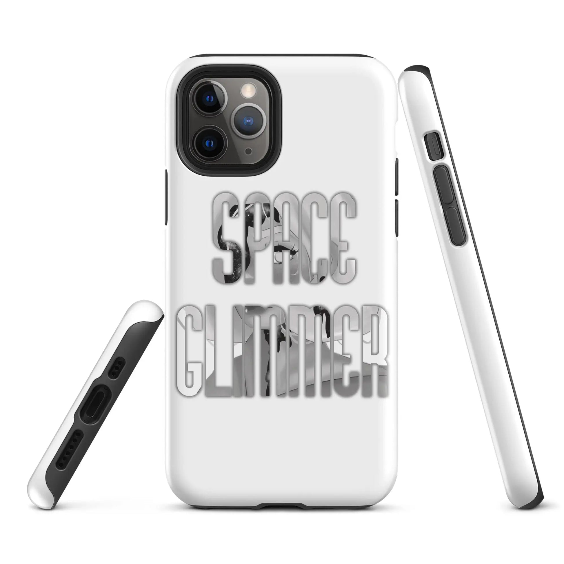 Space Glimmer - Hardcase iPhone® b/w -   Phone cases, AirPods cases #