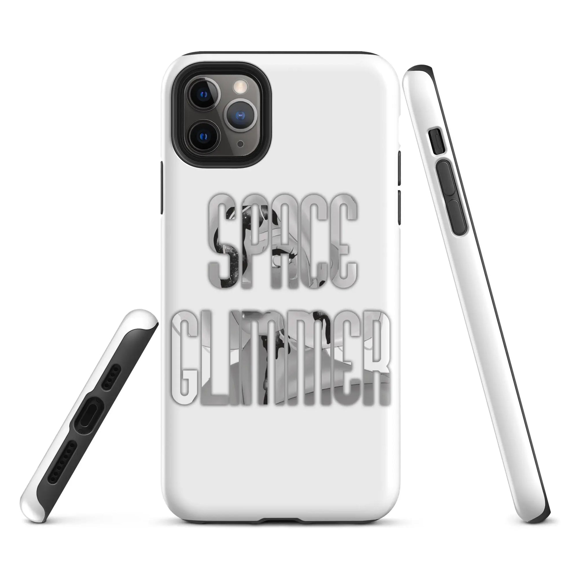 Space Glimmer - Hardcase iPhone® b/w -   Phone cases, AirPods cases #