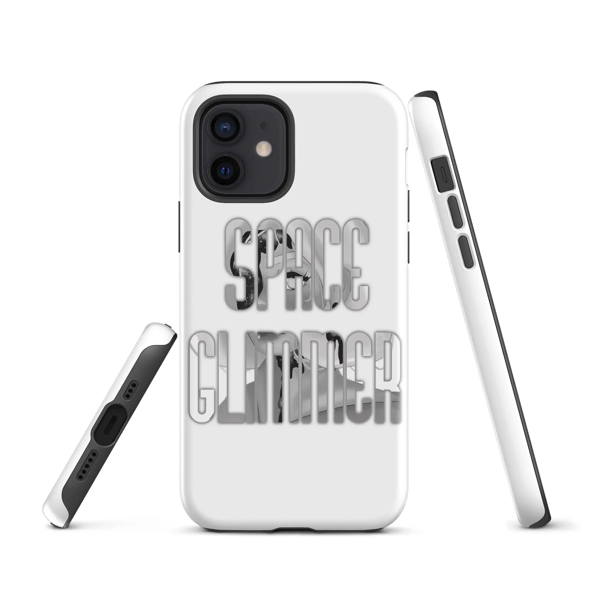 Space Glimmer - Hardcase iPhone® b/w -   Phone cases, AirPods cases #