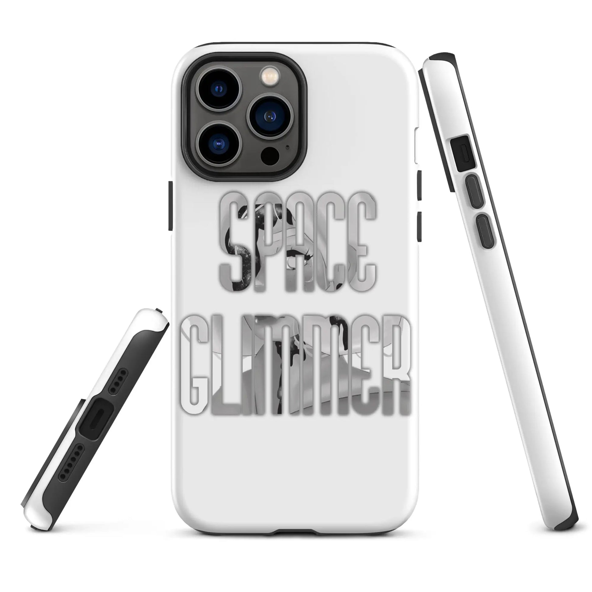 Space Glimmer - Hardcase iPhone® b/w -   Phone cases, AirPods cases #