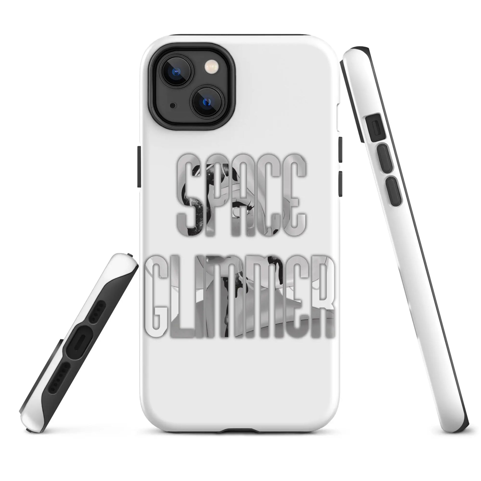 Space Glimmer - Hardcase iPhone® b/w -   Phone cases, AirPods cases #