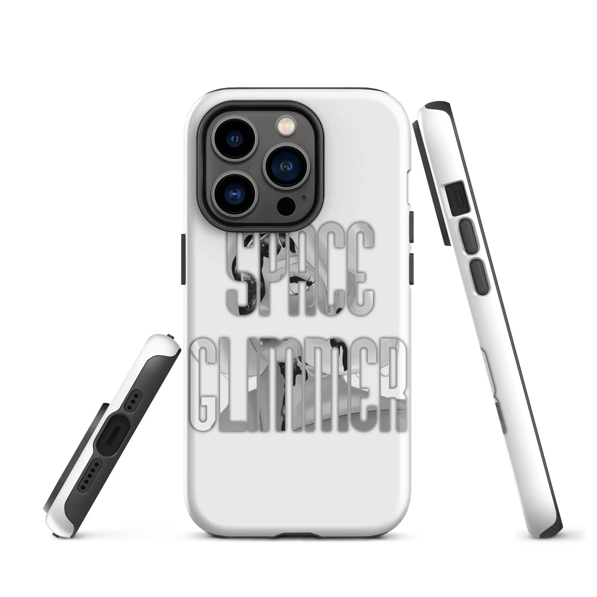 Space Glimmer - Hardcase iPhone® b/w -   Phone cases, AirPods cases #