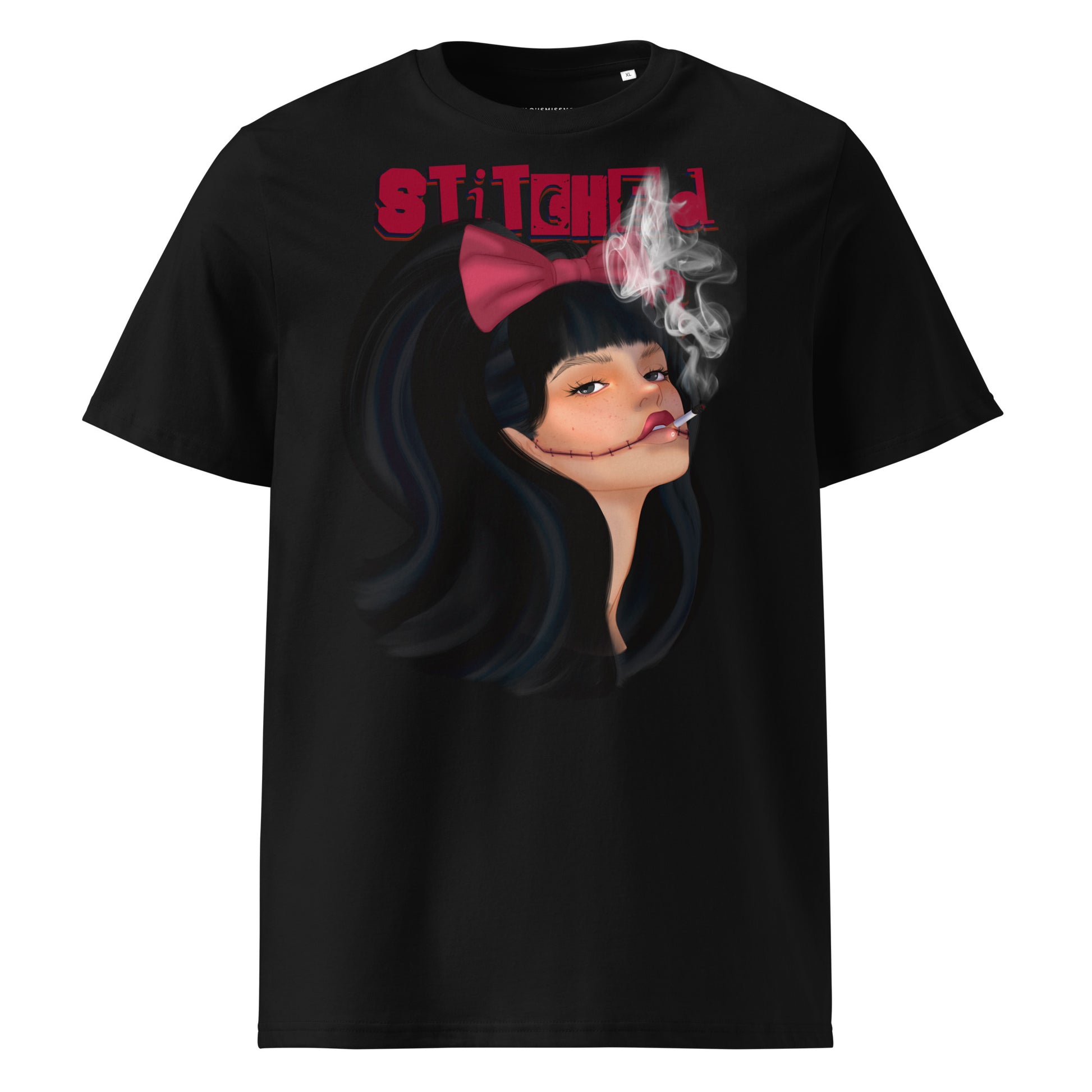 Stitched Smiles - Cotton Shirt -   Shirts,Top #