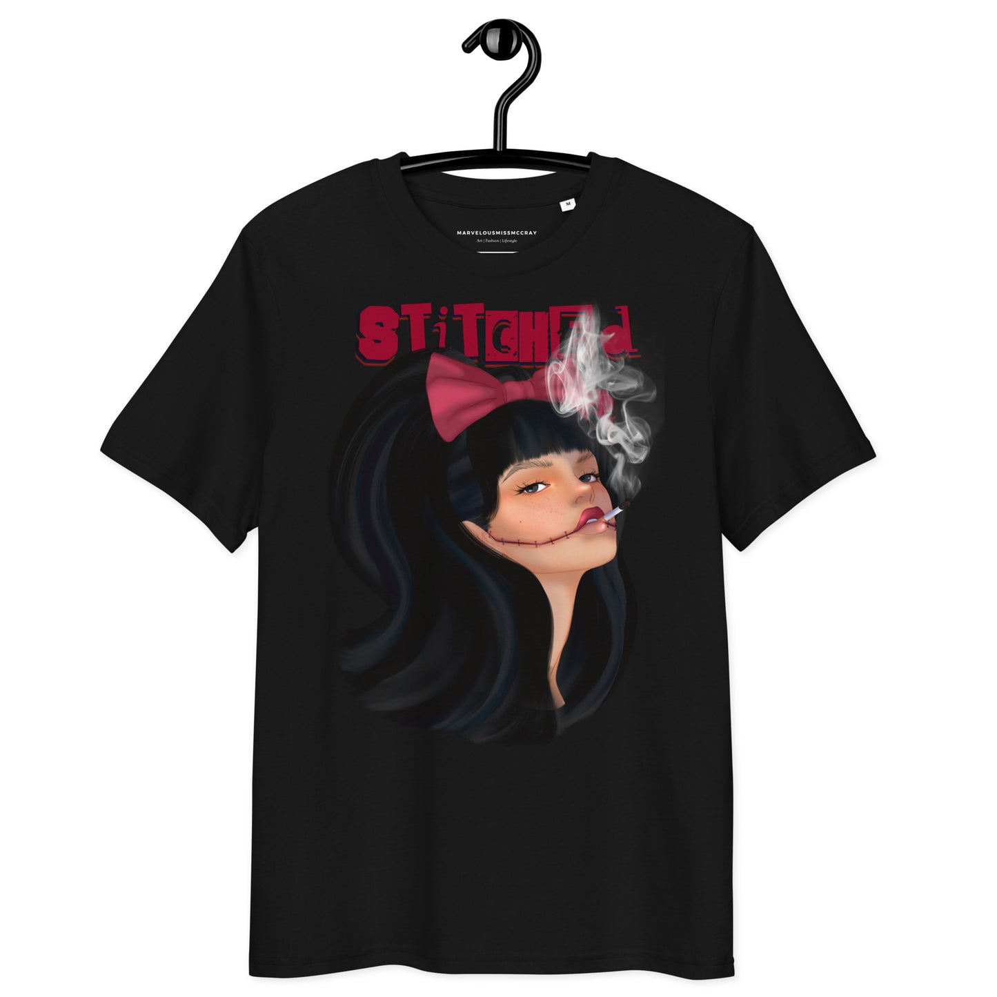 Stitched Smiles - Cotton Shirt -   Shirts,Top #