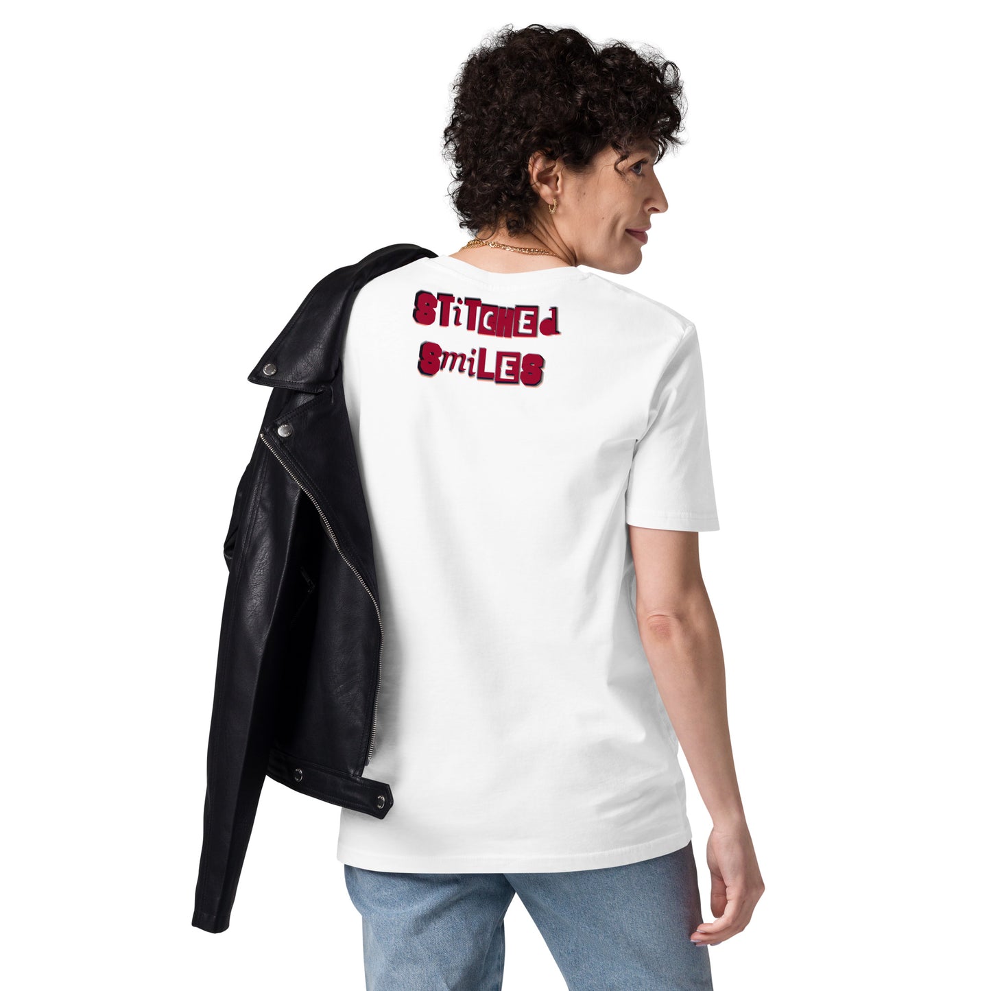 Stitched Smiles - Cotton Shirt -   Shirts,Top #