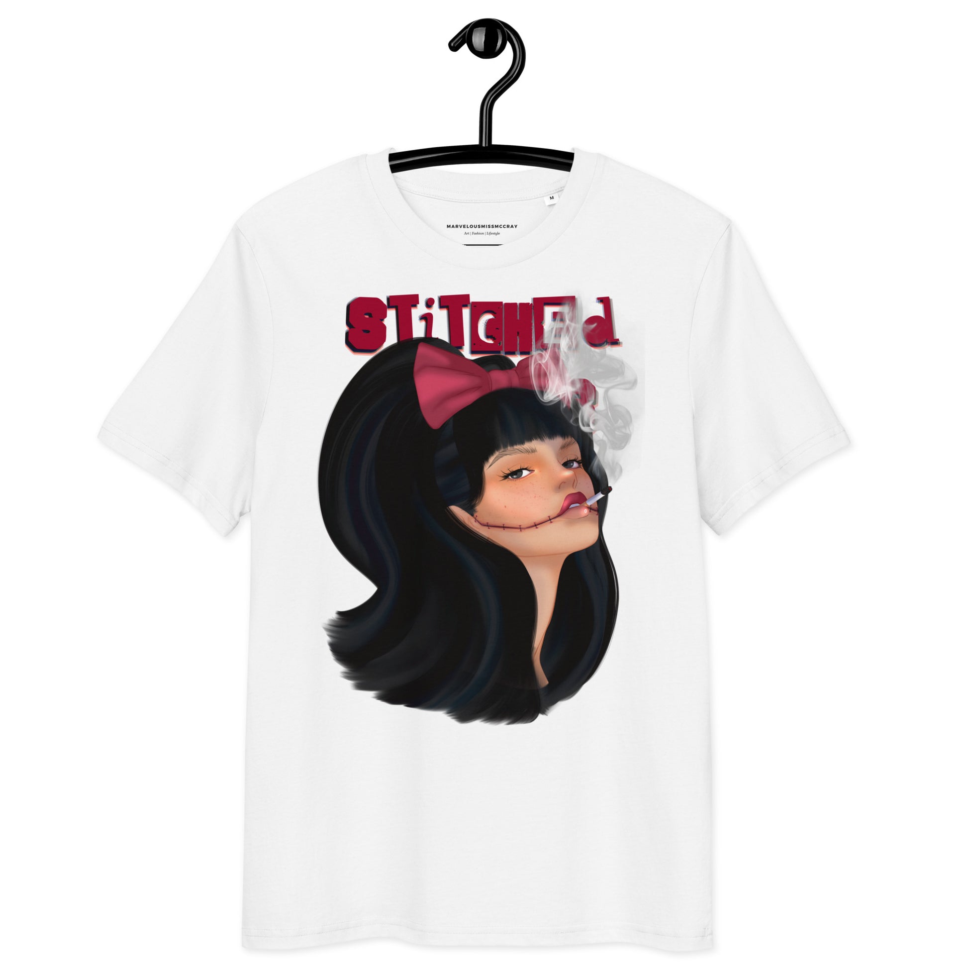 Stitched Smiles - Cotton Shirt -   Shirts,Top #