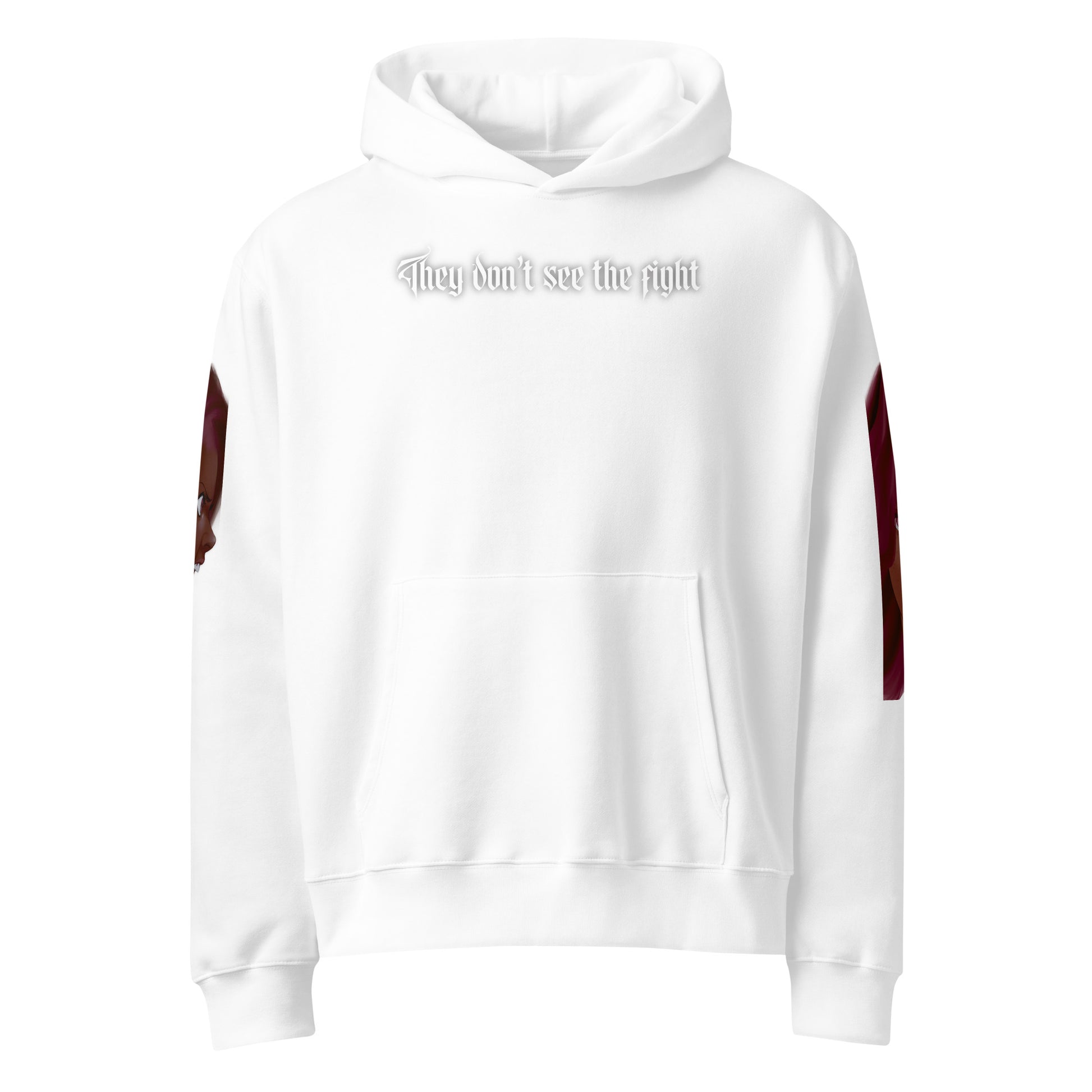 They don't see the fight - Oversized Hoodie -   Oversized Hoodie #