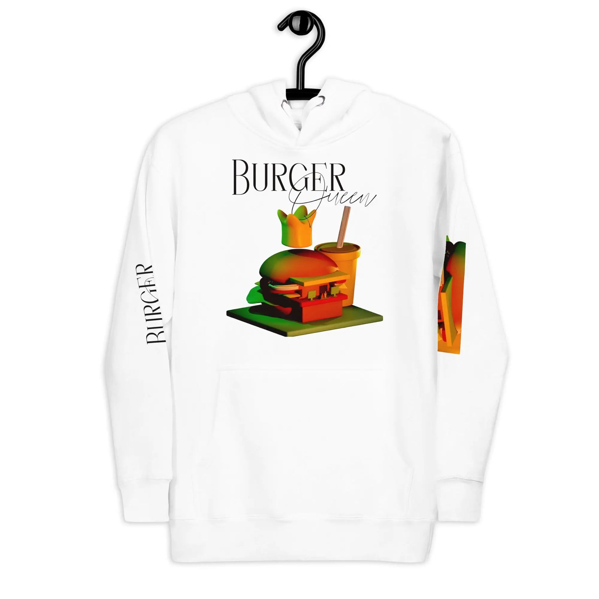 Burger Queen - Unisex-Kapuzenpullover -   Hoodies, Pullover, Jacken, Sweatpants, Jogginghosen, Hosen #