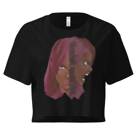 Invisible Fight - Crop Top - Marvelous Miss McCray 