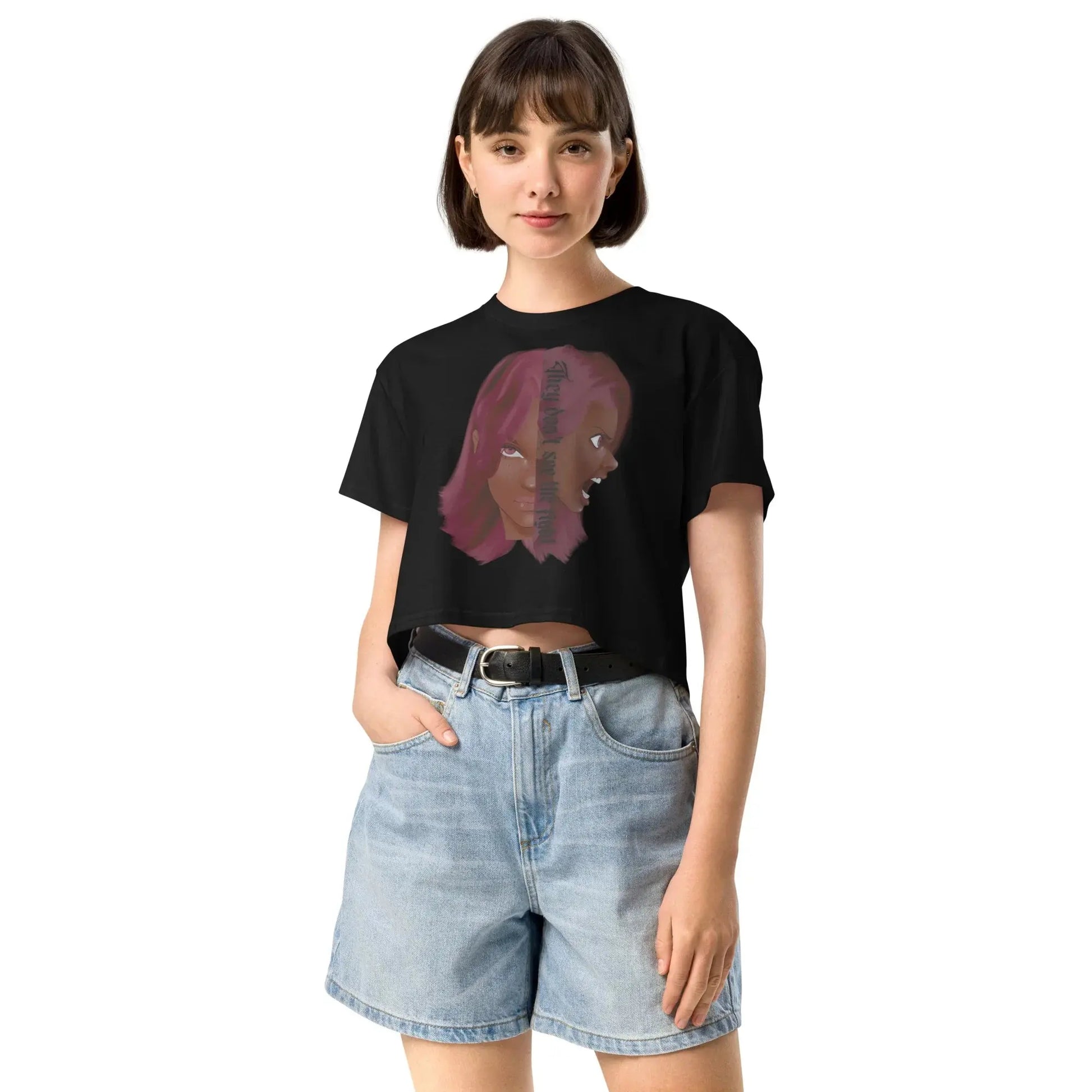 Invisible Fight - Crop Top - Marvelous Miss McCray 