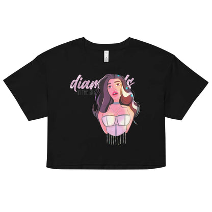 Diamonds - Crop Top -   T-Shirts, Tank-Tops, Shirts mit 3/4-Ärmeln, Langarmshirts, Poloshirts, Crop-Tops