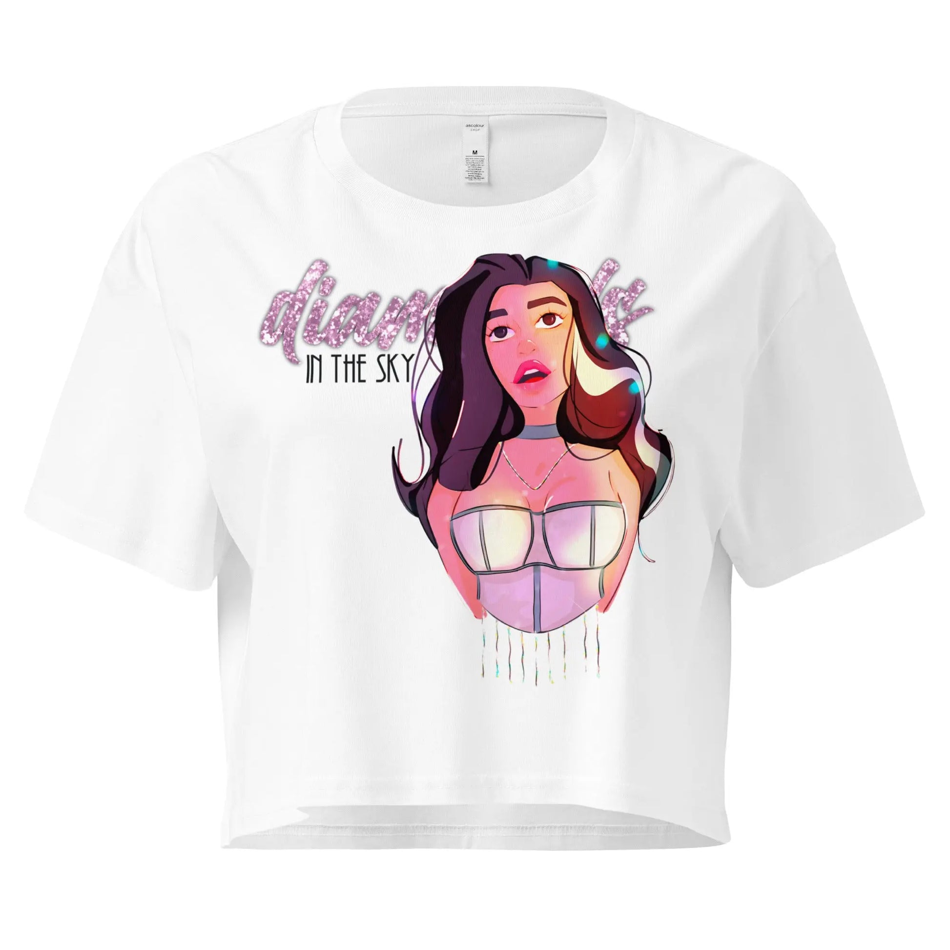 Diamonds - Crop Top -   T-Shirts, Tank-Tops, Shirts mit 3/4-Ärmeln, Langarmshirts, Poloshirts, Crop-Tops #