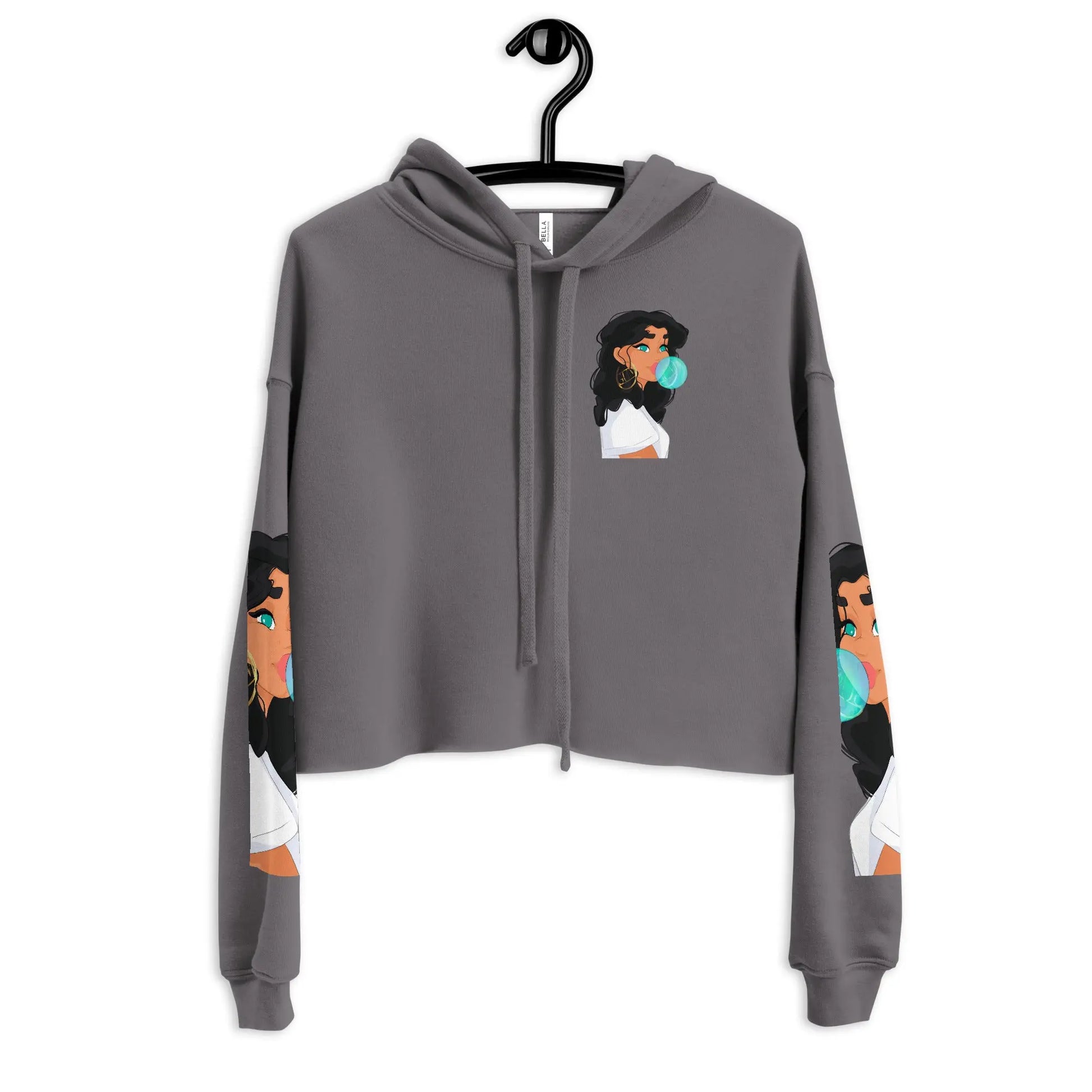 Bubble Gum - Crop-Hoodie -   Hoodies, Pullover, Jacken, Sweatpants, Jogginghosen, Hosen #