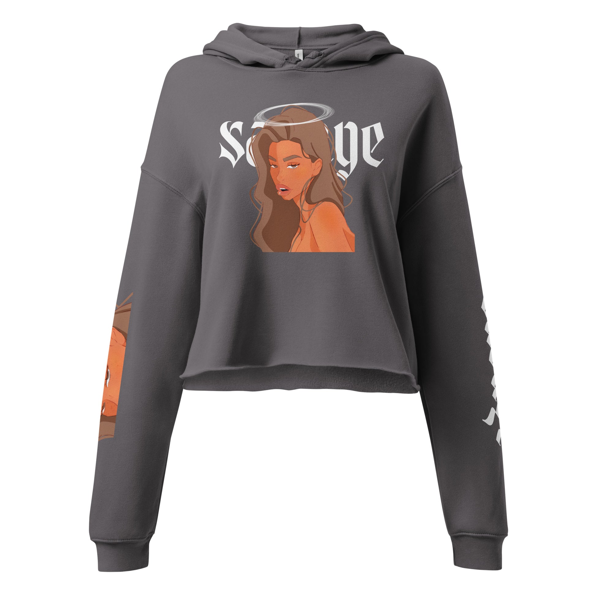 Savage - Crop-Hoodie -    #