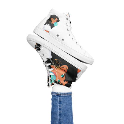 Bubble Gum - High-Top Sneaker -   Canvas High-Top Sneaker, Schlappen, Canvas-Schuhe, Canvas-Slipper