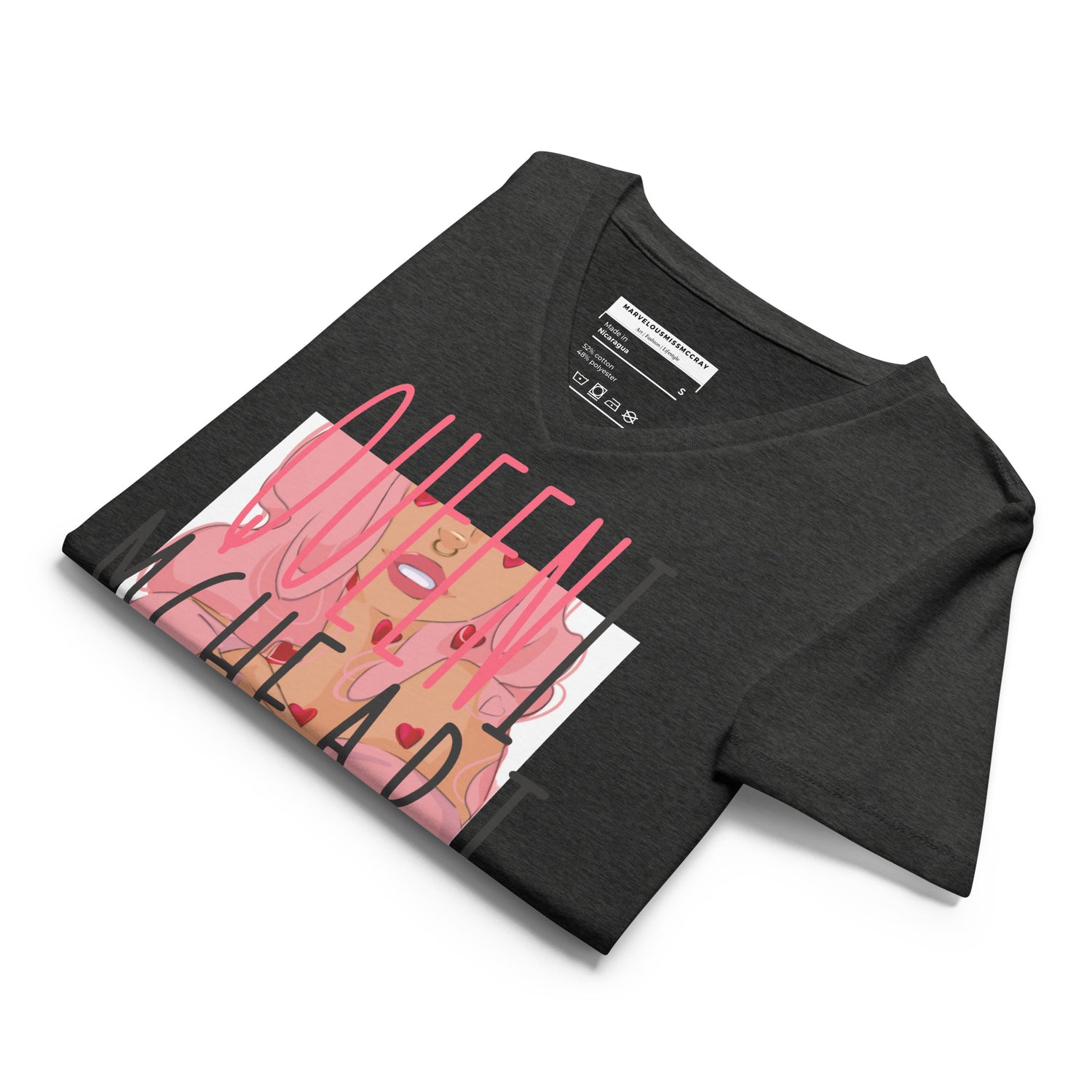 Queeni McHeart - Lockeres T-Shirt -   Shirts,Top #