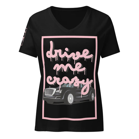Drive me crazy - Lockeres Shirt (V-Ausschnitt) - Marvelous Miss McCray 