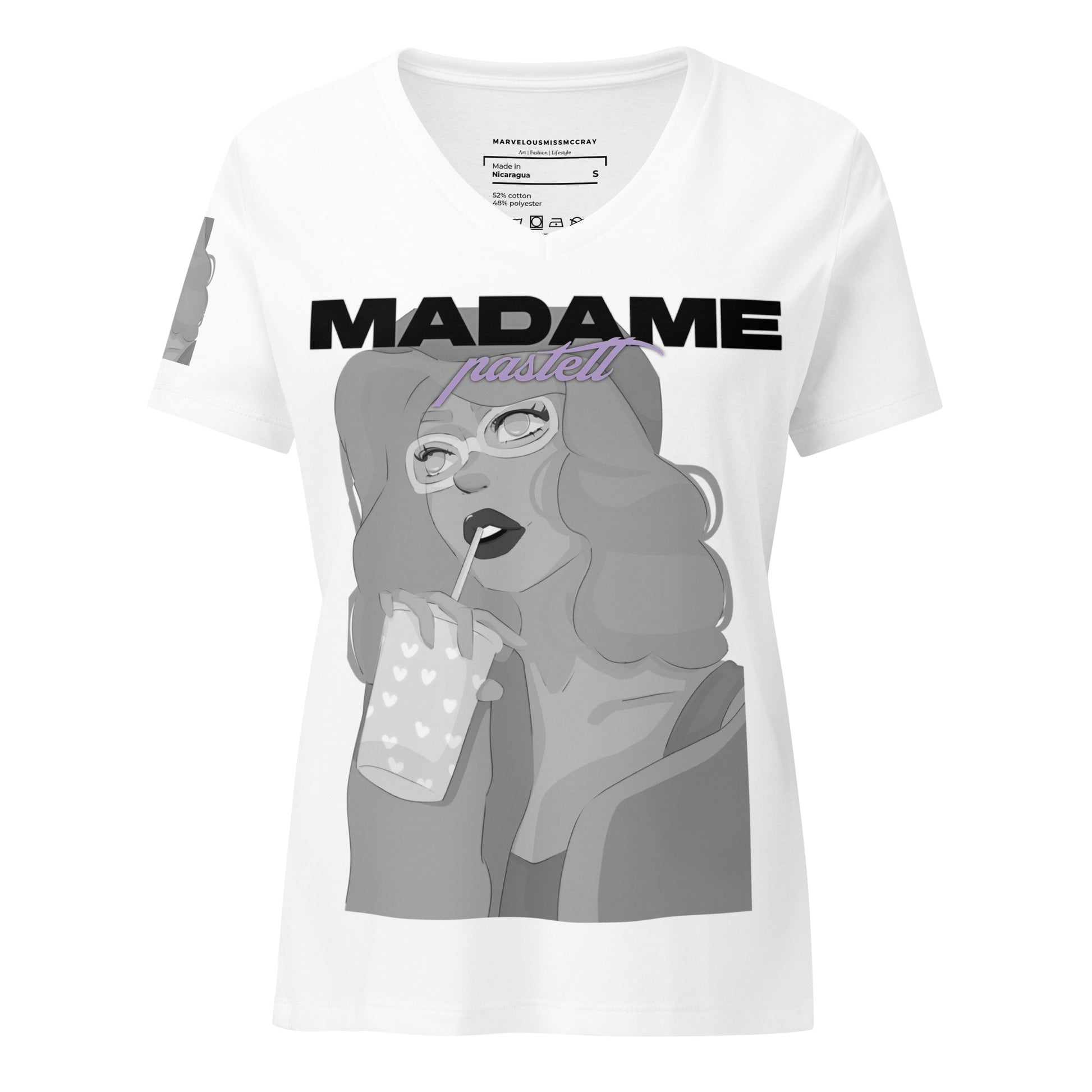 Madame Pastell - Lockeres T-Shirt -   Shirts,Top #