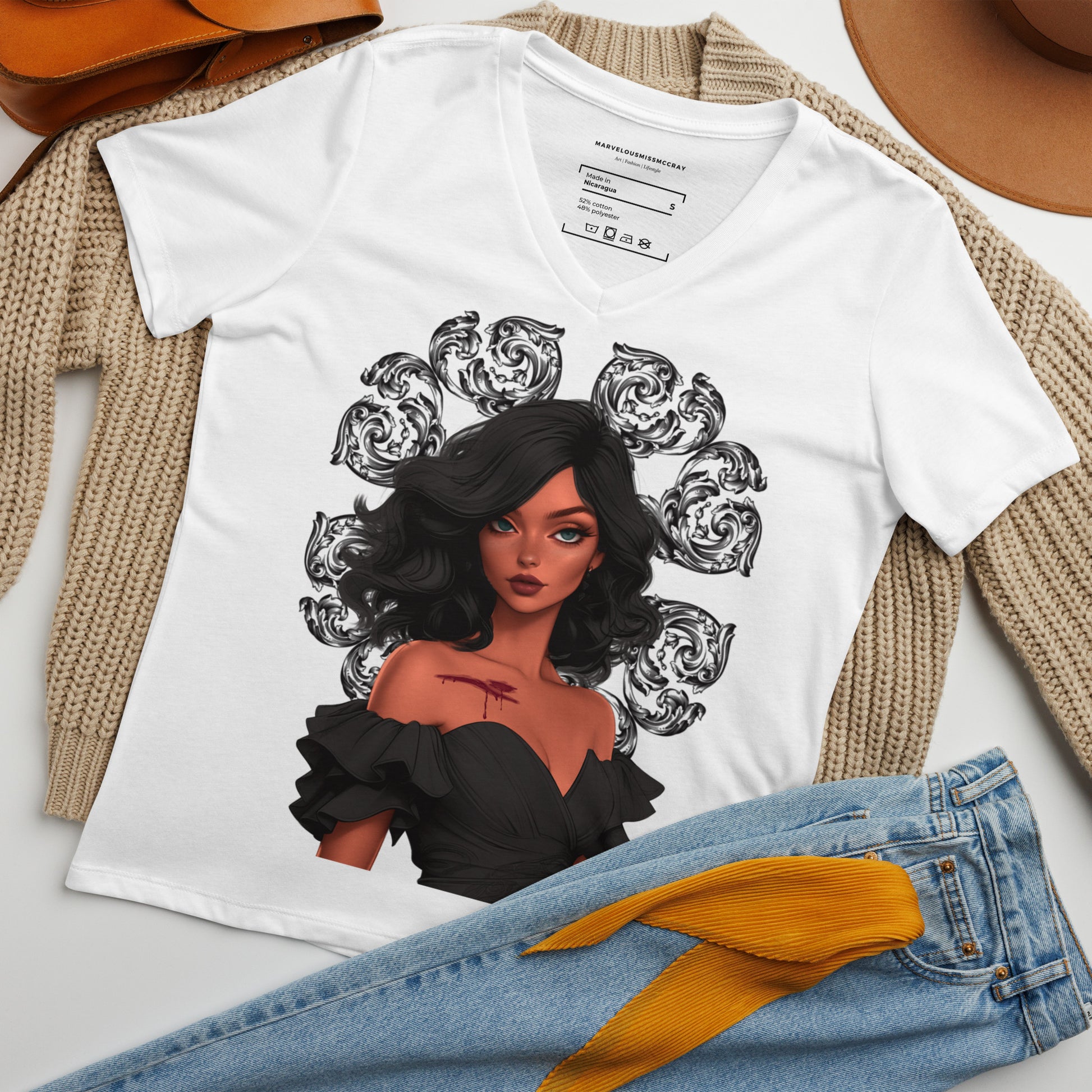 Final Queen - Lockeres T-Shirt -   Shirts,Top #